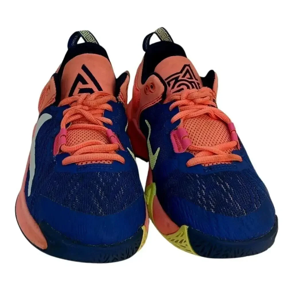 Nike Giannis Immortality 2 Girls Pink & Blue Athletic Sneakers - Size 4.5Y